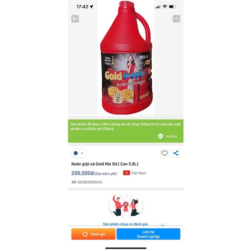 Nước giặt goldnie