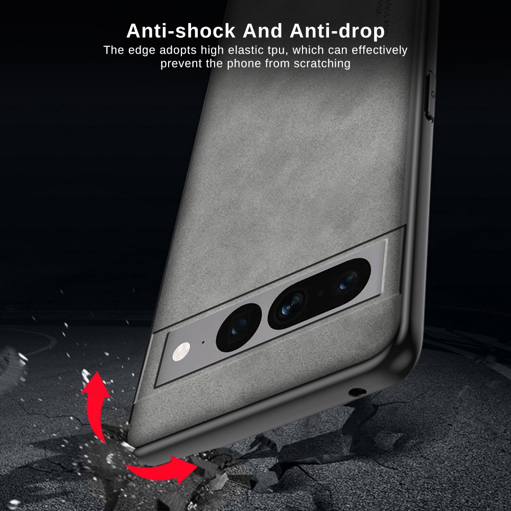 Ốp Điện Thoại TPU Mềm Vân Da Chống Sốc YBCG Cho Google Pixel 7 Pro