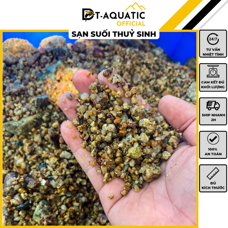 Sạn Suối Thuỷ Sinh [Loại Mới] (500G-1KG) Trải Nền Trang Trí Bể Cá Thuỷ Sinh, Bán Cạn