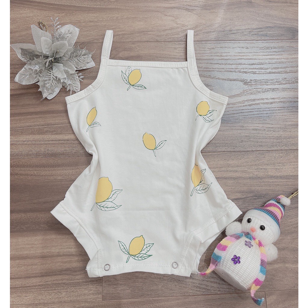 Bộ Body Hai Dây Chất Liệu Thun Cotton Cao Cấp Thoáng Mát Mềm Mịn Cho Bé Từ 4Kg Đến 15Kg Thời Trang Trẻ Em Tin Store