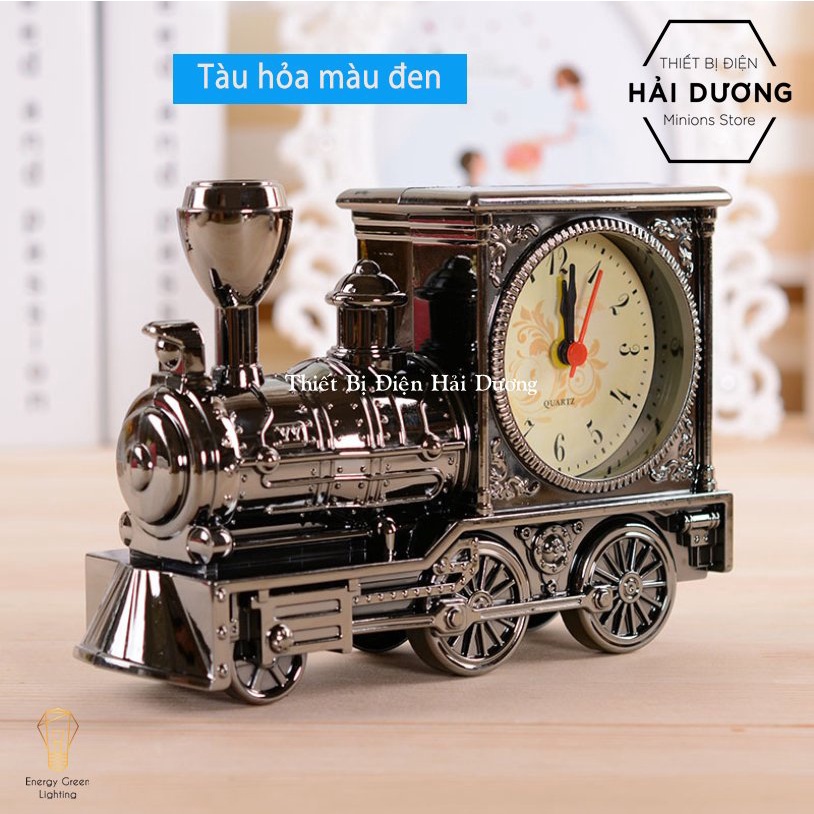 Đồng hồ báo thức mô hình ôtô - xe máy - tàu hỏa - đồng hồ để bàn trang trí sang trọng độc đáo, có chế độ cài báo thức