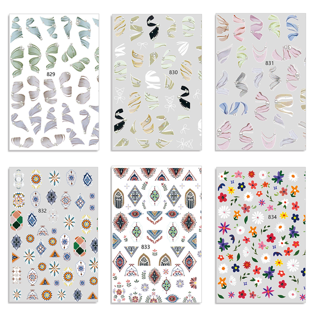 Cuộn Dây Ruy Băng 3d Tự Dính Trang Trí Móng Tay