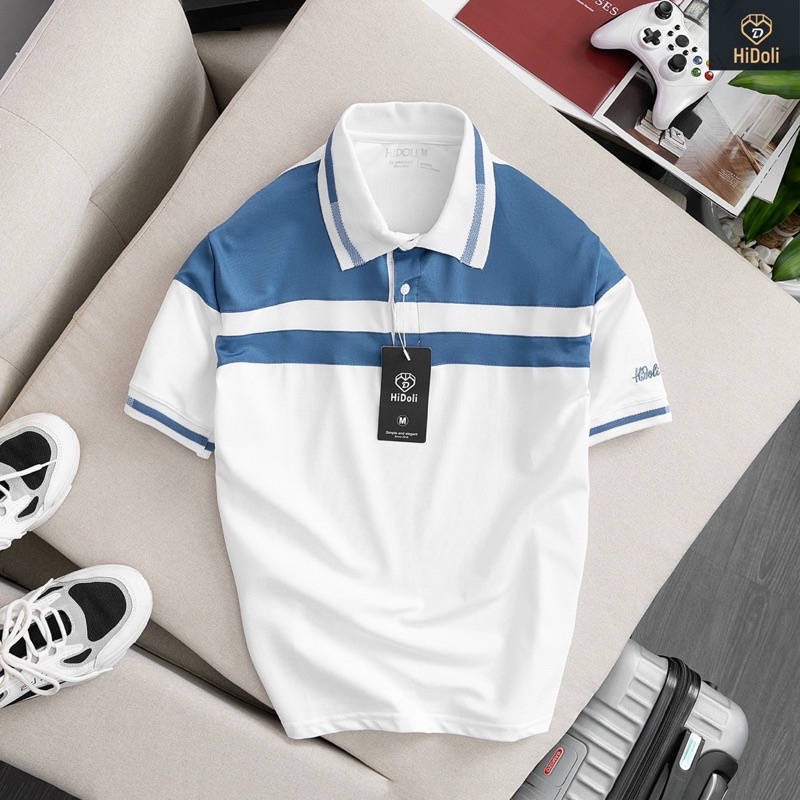 Áo thun nam thời trang Menswear, áo polo NAM kẻ sọc phối màu CHẤT LIỆU CÁ SẤU phong cách công sở và thể thao. | BigBuy360 - bigbuy360.vn