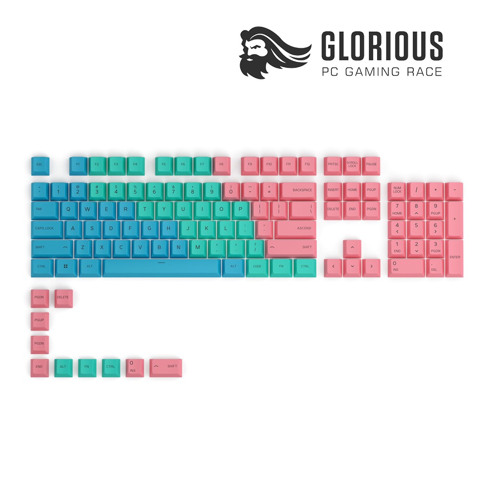 Bộ Keycap Glorious PBT 114 phím (US ANSI) - Hàng chính hãng