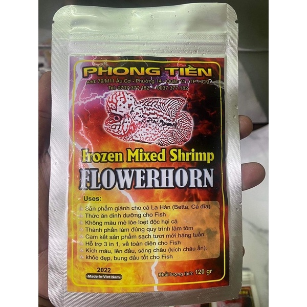 Tôm trộn Thức ăn dành cho cá( chỉ ship nội thành sàigòn)