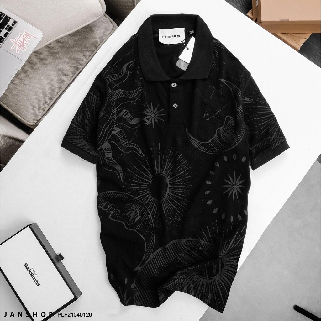 Áo Polo Nam Fapas Hoa Văn