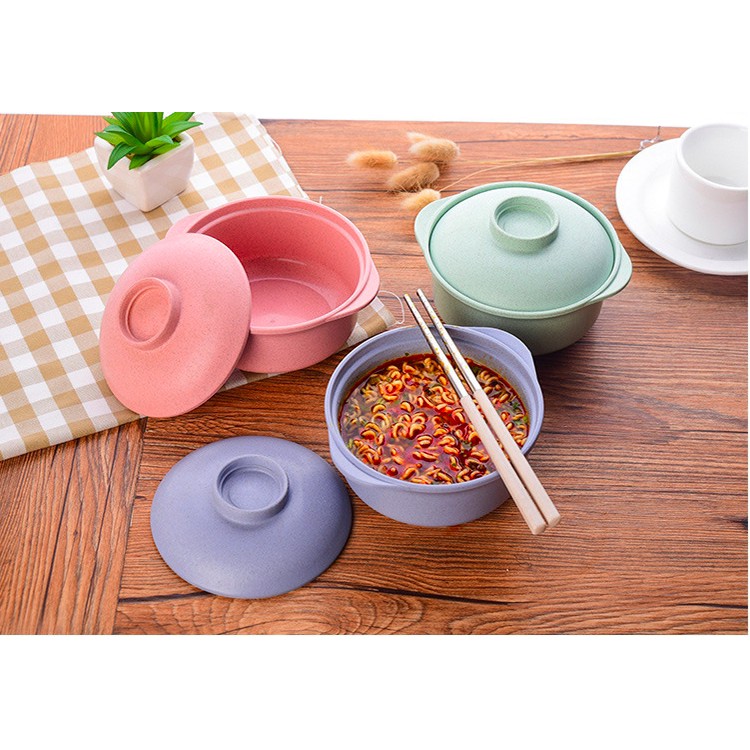 Tô Bát Nắp Ăn Mì Lúa Mạch Kiểu Hàn Quốc