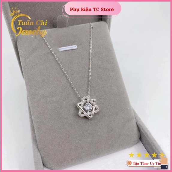 Vòng Cổ Bạc Nữ ⚡SALE SỐC⚡ Dây Chuyền Bạc Nữ Liền Mặt Hình Ngôi Sao Mẫu Trẻ Trung, Cá Tính