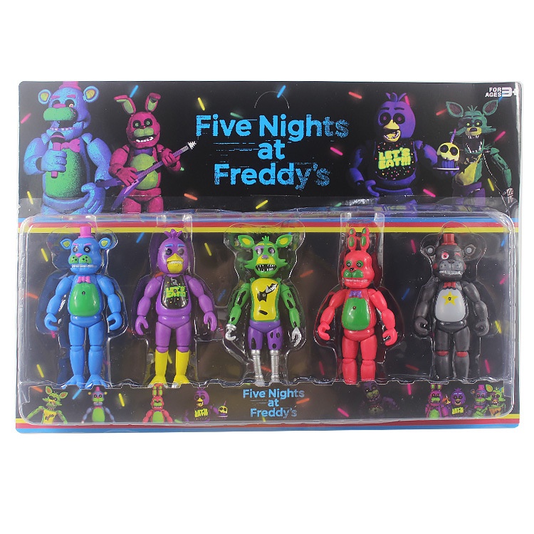 ✺❧♠Bộ 5 Mô Hình Đồ Chơi five nights at freddy s fnaf Cho Trẻ Em