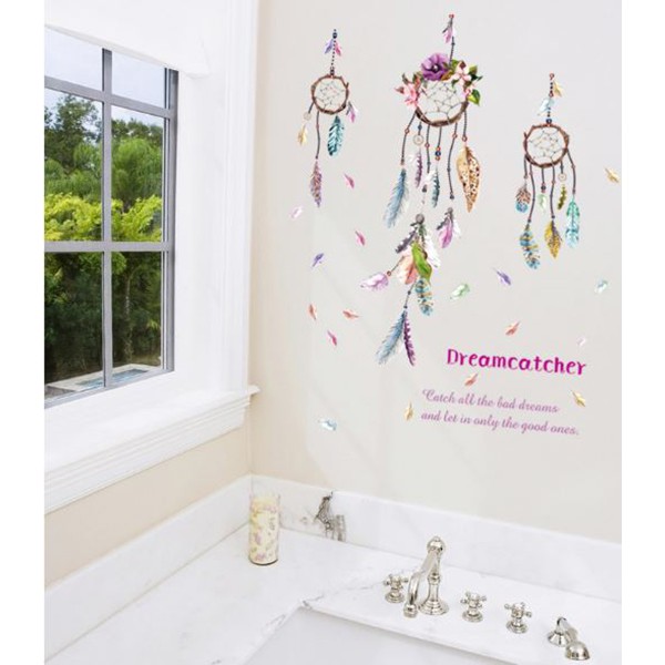 Decal dán tường chuông gió