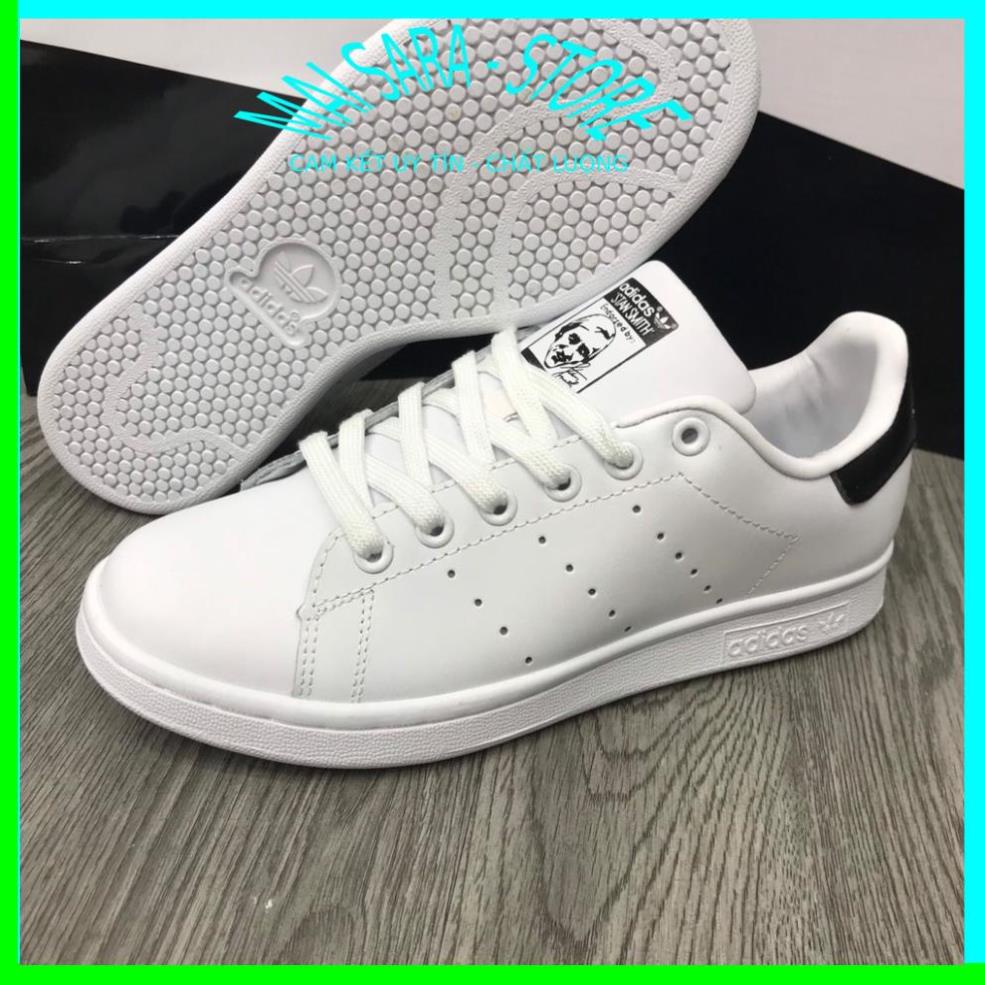 Giày adidas stan smith, giày  thể thao stan smith gót đen gót xanh thấp mới full phụ kiện hàng cao cấp, full size 36-43