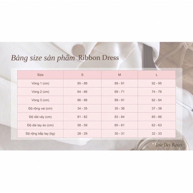 Váy dạ kẻ Ribbon Dress by Joie des Roses