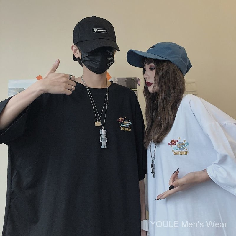 Áo thun ngắn tay dáng rộng in hình Zorb phong cách Hàn Quốc retro dành cho cặp đôi | BigBuy360 - bigbuy360.vn