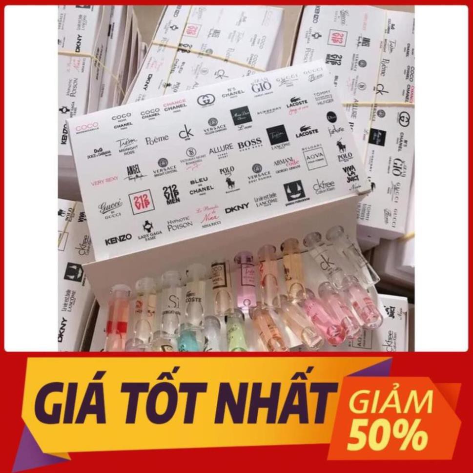 Sét 20 Chai Nước Hoa Mẫu Thử - nước hoa mini nhiều hương thơm cao cấp