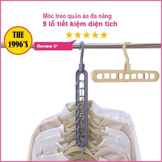 [GIÁ SỐC] Móc Treo Quần Áo Đa Năng 9 Lỗ Tiết Kiệm Diện Tích Đa Năng Tiện Dụng