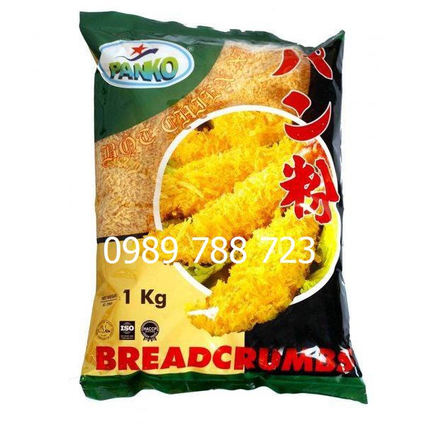 Bột chiên xù Panko vàng gói 1kg chiên nem chua rán, mực chiên, tôm chiên, kimbab chiên, thịt chiên.., cực giòn và xù