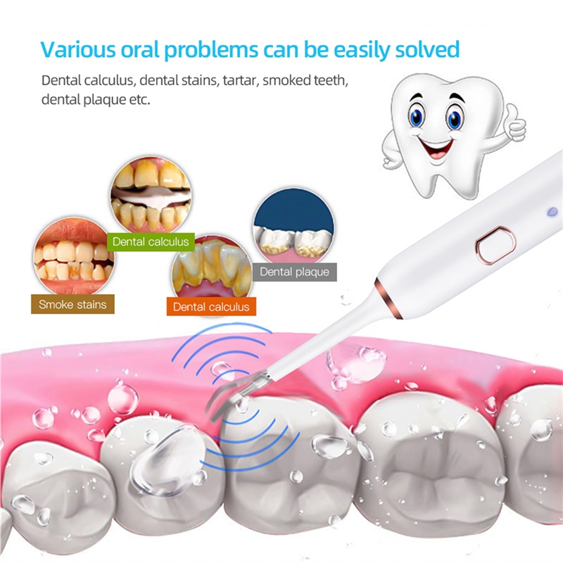 Bàn chải đánh răng điện làm trắng siêu âm sáu mảnh với 5 đầu bàn chải- tặng kèm 1 đầu rửa mặt