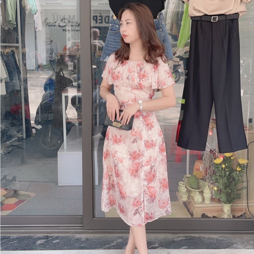 [Ảnh Thật Shop Tự chụp] Váy Hoa Dáng Dài Chất Liệu Lụa Cao Cấp Phong Cách Tiểu Thư Trang Nhã Thanh Lịch Mẫu Mới 2021