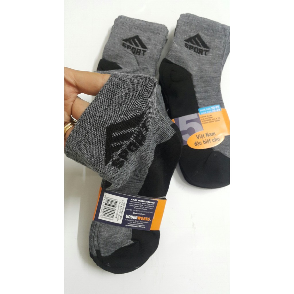 Combo 5 đôi tất nam cổ cao Spot