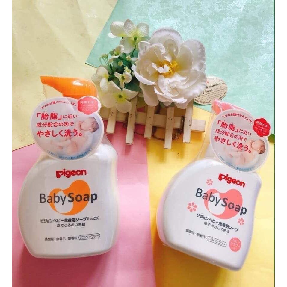 Sữa tắm gội trẻ em Pigeon Baby Soap – Nhật Nội Địa