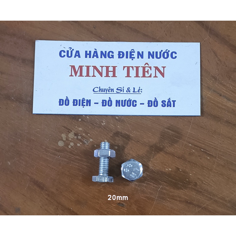 Bù lon, Bulon con tán 6 ly kích thước 6x20, 6x30, 6x40, 6x50, 6x60