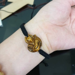 Hồ Ly màu nâu đất bện dây handmade