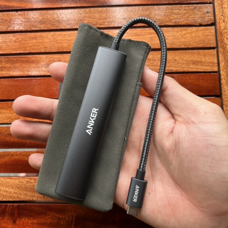 Bộ HUB chuyển đổi Type C Anker 533 PowerExpand+ 5 in 1 A8338 ,HDMI, RJ45 , USB 3.0*3