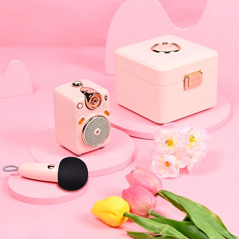 Loa Bluetooth Divoom Fairy-Ok công suất 10W kết hợp micro karaoke đa năng