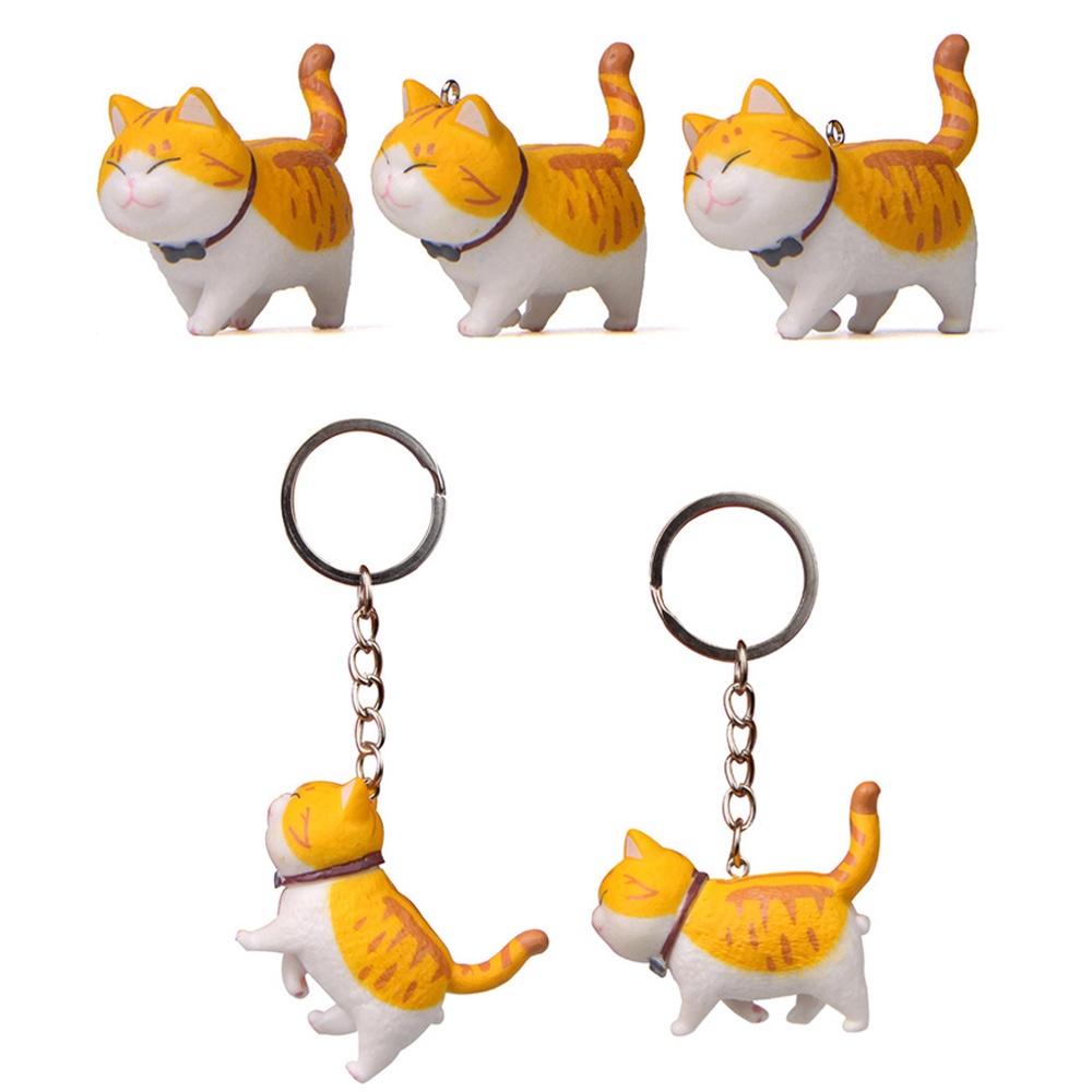 Móc khóa hình chú mèo dễ thương bằng hợp kim