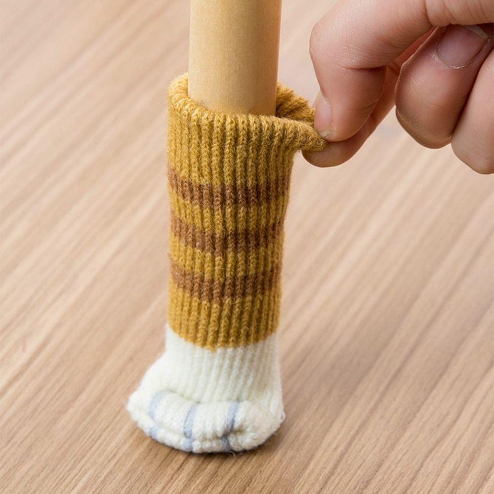 Vỏ Bọc Chân Ghế Đan Len Giảm Tiếng Ồn Tiện Dụng