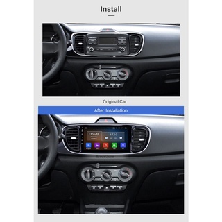 Mặt dưỡng màn hình dvd android 9” 10” kia soluto 2019 2020 2021 jack nguồn zin