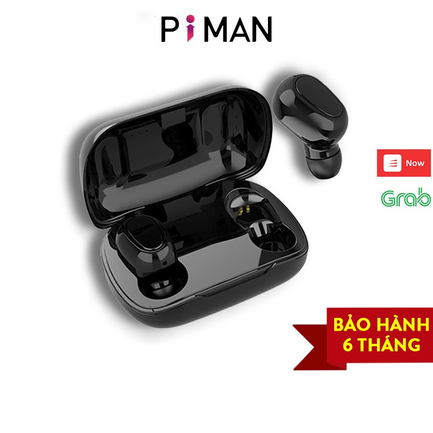 Tai nghe bluetooth 5.0 nhét tai không dây mini gaming pin trâu - đèn LED hiển thị dung lượng pin Piman P21