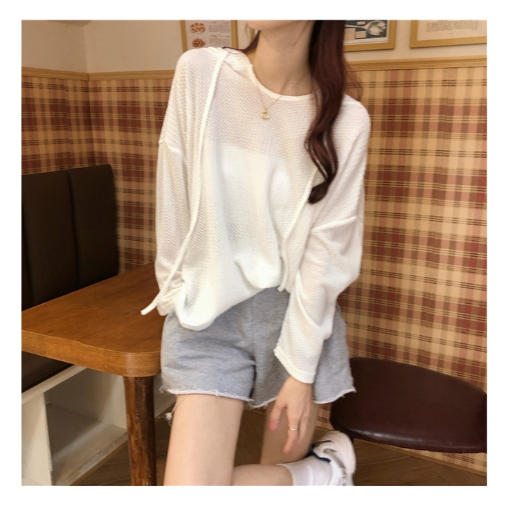 Áo Hoodie Tay Dài Thời Trang Mùa Hè Mới Cho Nữ