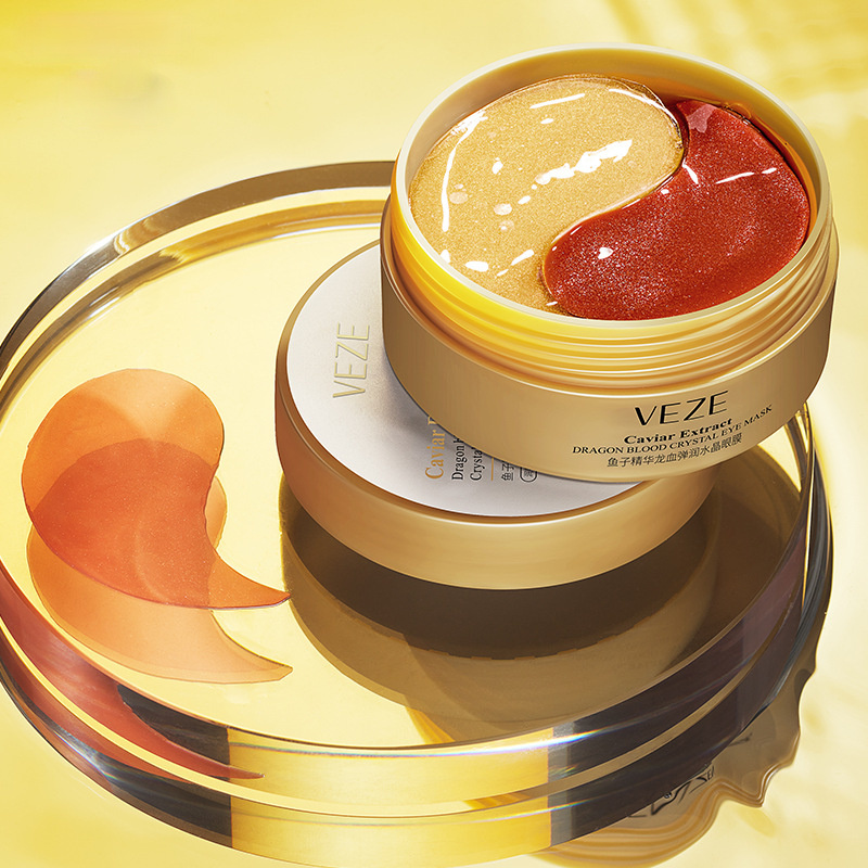 Hộp 60 mặt nạ mắt Venzen pha lê vàng và trứng cá muối giảm nếp nhăn quầng thâm dưỡng ẩm hiệu quả | BigBuy360 - bigbuy360.vn