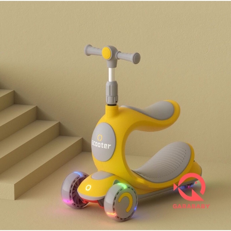 Xe trượt scooter 3in1 xe chòi bập bênh