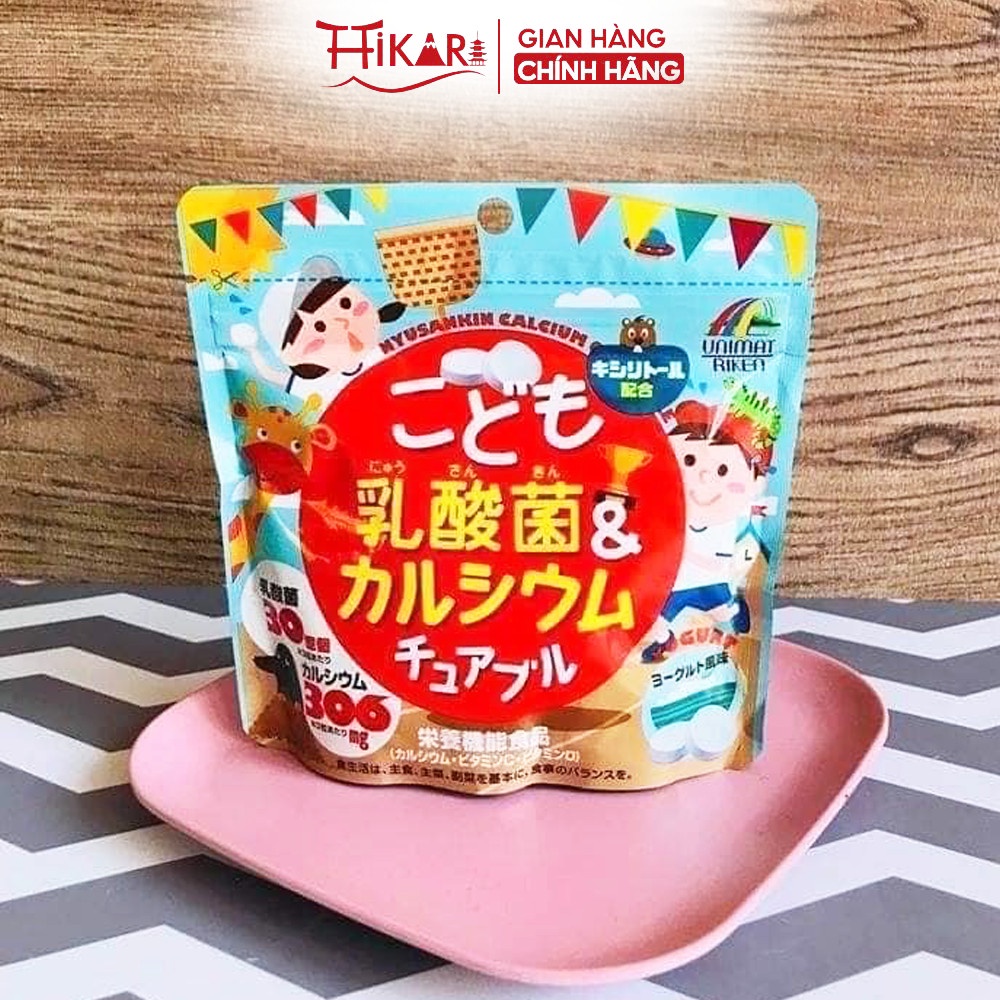 Kẹo cho bé vị sữa chua Unimat Riken 90 viên Nhật Bản