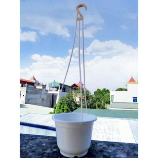 chậu nhựa trồng hoa có dây cheo
