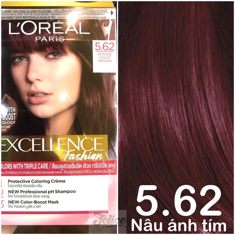 🥰Kem nhuộm dưỡng tóc màu thời trang L'Oreal Paris Excellence Fashion❤️