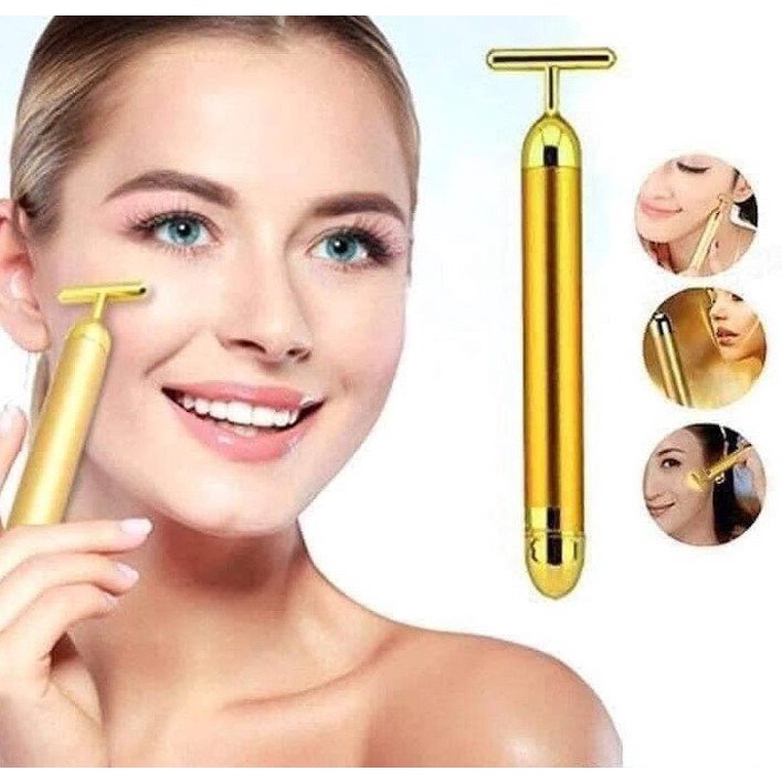 Serum vàng 24k  tặng kèm thanh lăn nâng cơ