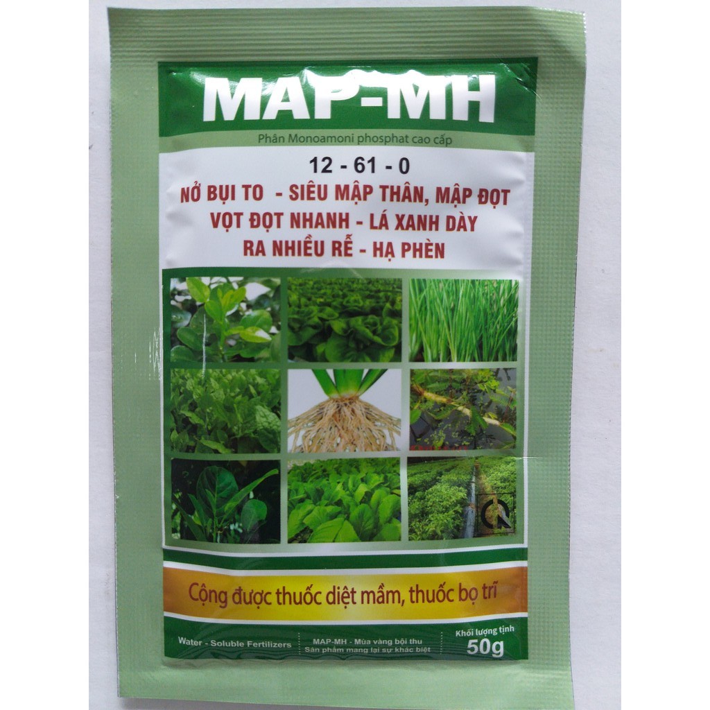 Phân Mono Amoni Phosphat cao cấp - MAP-MH - 50g
