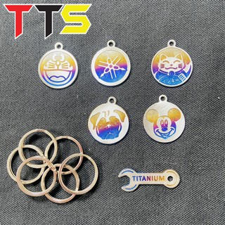 MÓC KHÓA TRÒN DORAEMON CHẤT LIỆU TITAN GR5
