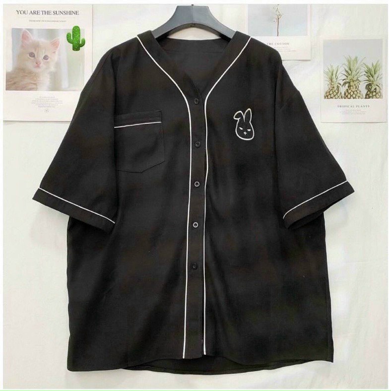 (FREE SHIP) ÁO SƠ MI NỮ PHONG CÁCH CADIGAN  CHẠY VIỀN THÊU HỌA TIẾT THỎ NHỎ SIÊU CUTE VALENTINA