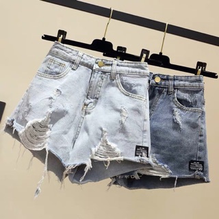 Quần short jean bigsize chất tốt S-5XL sẵn xanh nhạt3xl