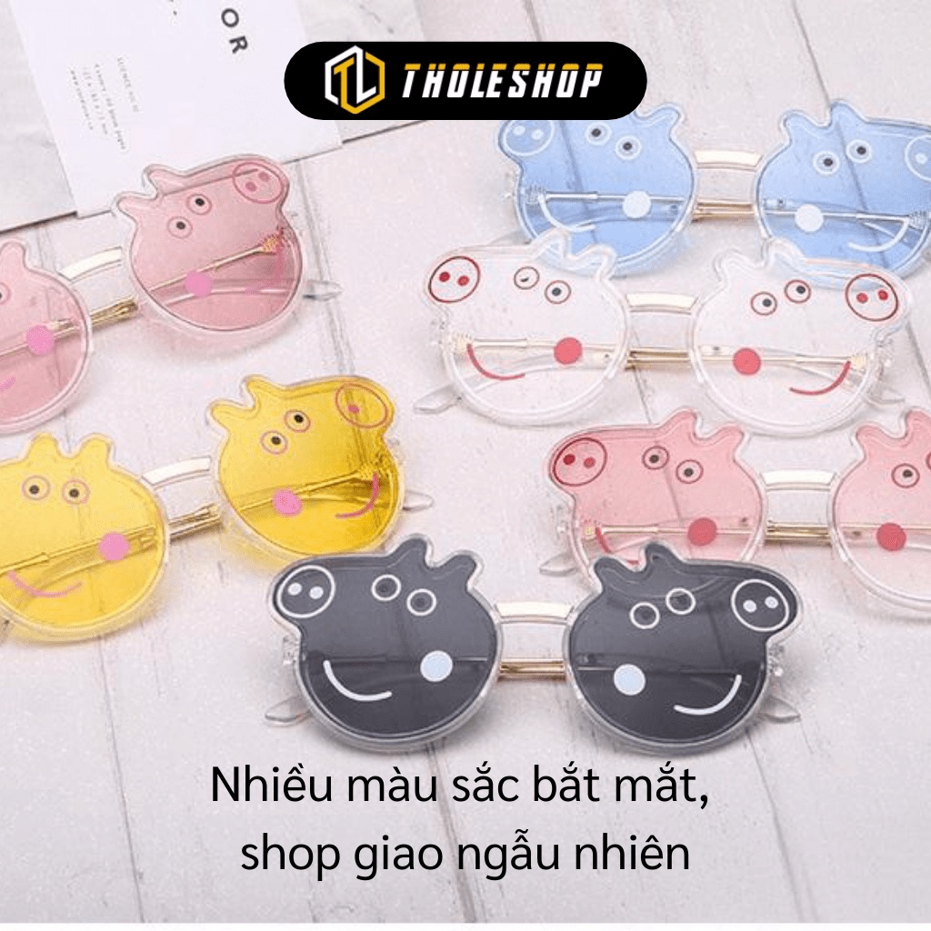 Kính Râm Cho Bé GIGAHOME Kính Mát Thiết Kế Hình Heo Peppa Tránh Tia UV Và Bụi Cho Bé 6397