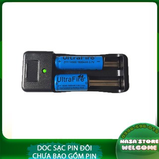 🌹 Dock Sạc Đôi Dùng sạc pin đèn đội đầu đèn pin cầm tay quạt cầm tay 3,7v 4.2v