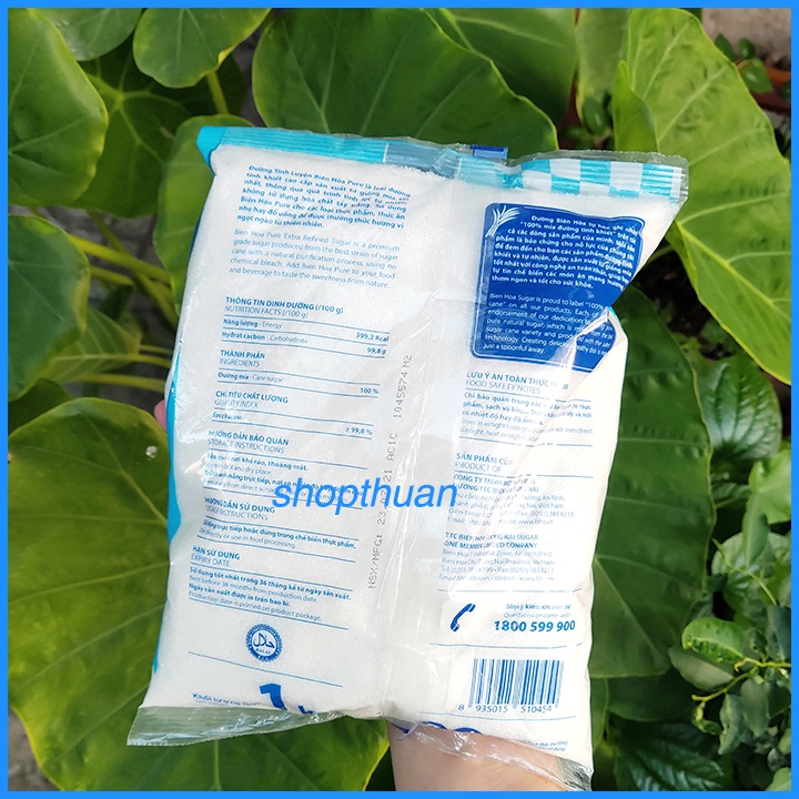 Đường biên hòa pure túi 1kg - nsx 25.8.21 - hsd 36 tháng - ảnh sản phẩm 3