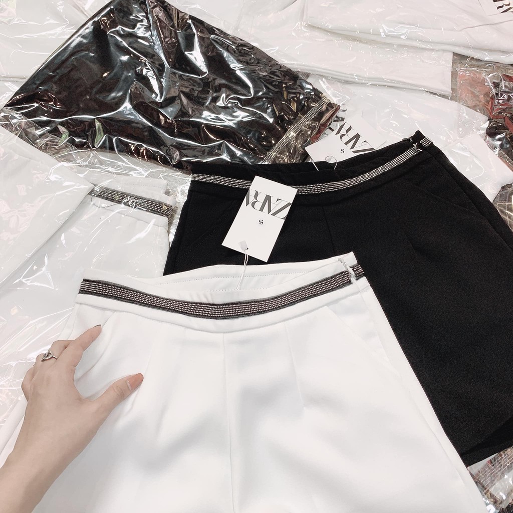 [Mã FAMAYWA giảm 10K đơn 50K] 🌸 Quần sooc đùi nữ viền đá ống rộng SIÊU ĐẸP ? | BigBuy360 - bigbuy360.vn