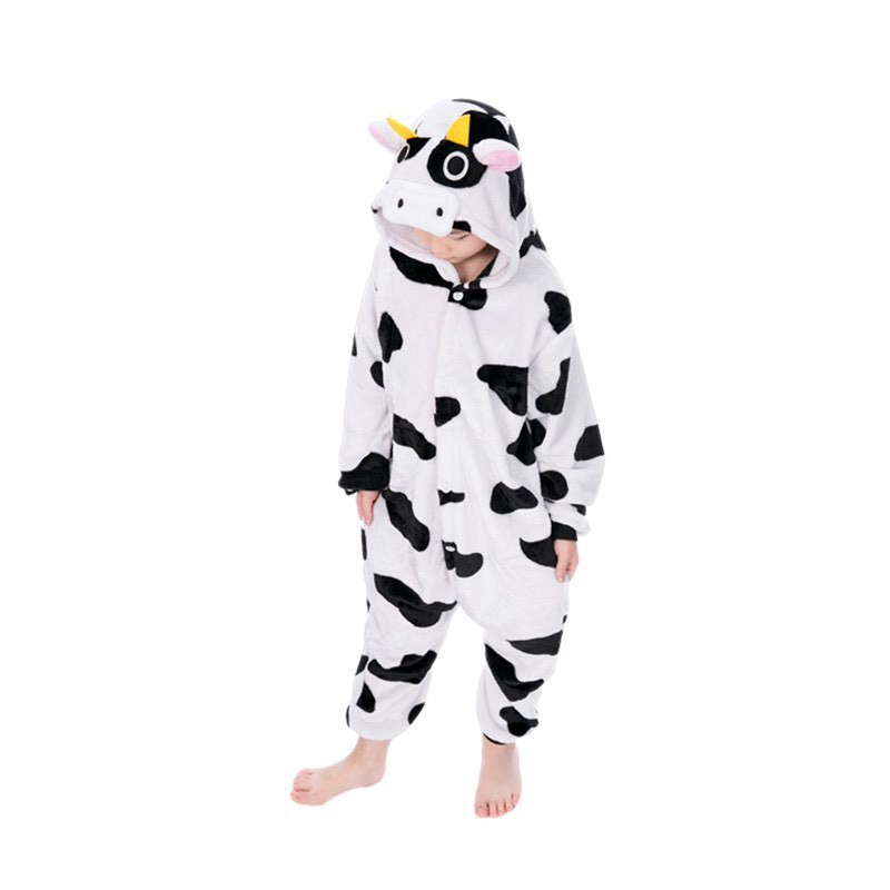 🐄  Bộ Đồ Thú Bò Sữa Trẻ Em, Bộ Đồ Thú Liền Thân Bò Sữa Cho Bé  🐄
