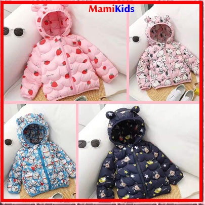 Áo khoác phao trẻ em bé trai bé gái MamiKids siêu nhẹ siêu ấm họa tiết ngộ nghĩnh