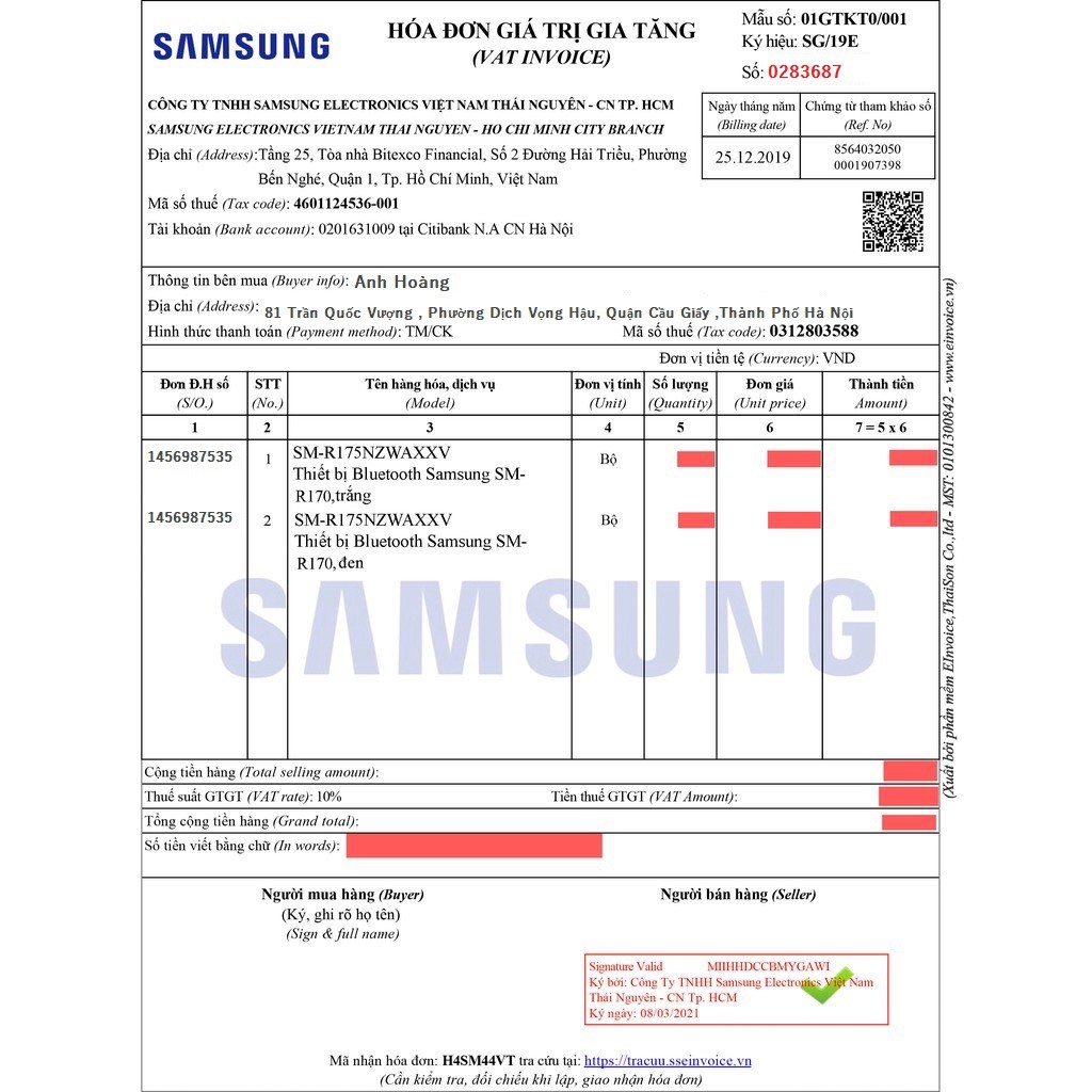 Tai nghe Samsung Galaxy Buds Plus - Chính hãng